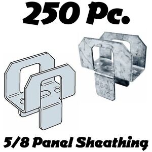 Simpson Strong-Tie PSCL 5/8 Galvanized Steel Panel Sheathing Clip Bag of 250 Pc.